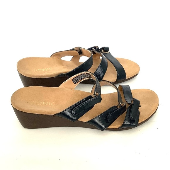 Vionic Orthaheel Park Dwyn Slide Wedge Sandals - Picture 3 of 7